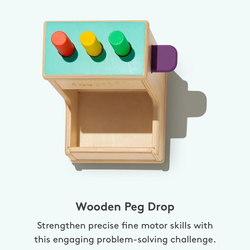 Lovevery Wooden Peg Drop Toy